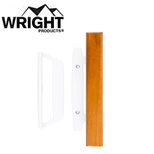 Wright - V1304WH - Mortise Patio Door Handles - White
