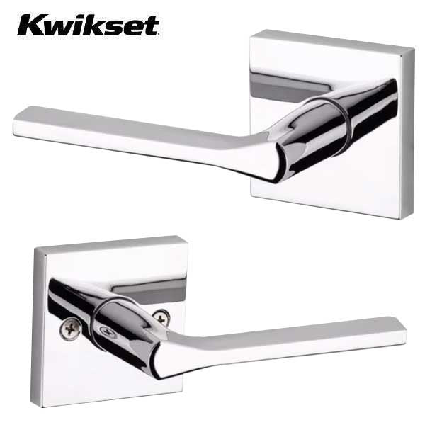 Kwikset - Lisbon Lever Set - Square Rose - Optional Finish - Optional Function - Grade 2
