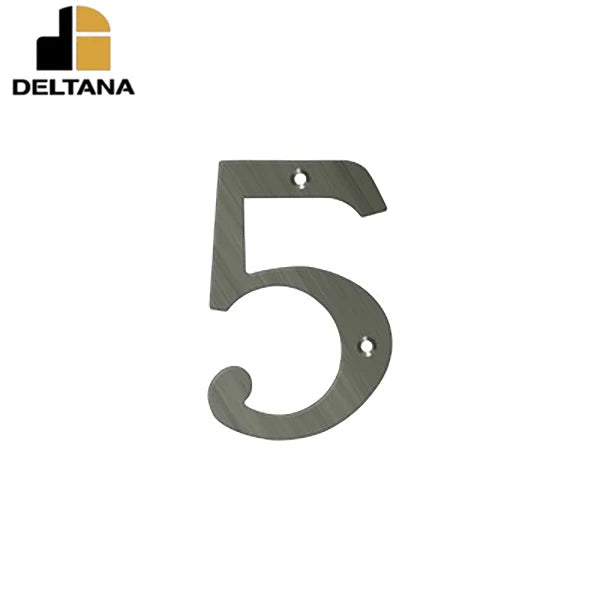 Deltana - 4" Numbers - Solid Brass - Optional Finish