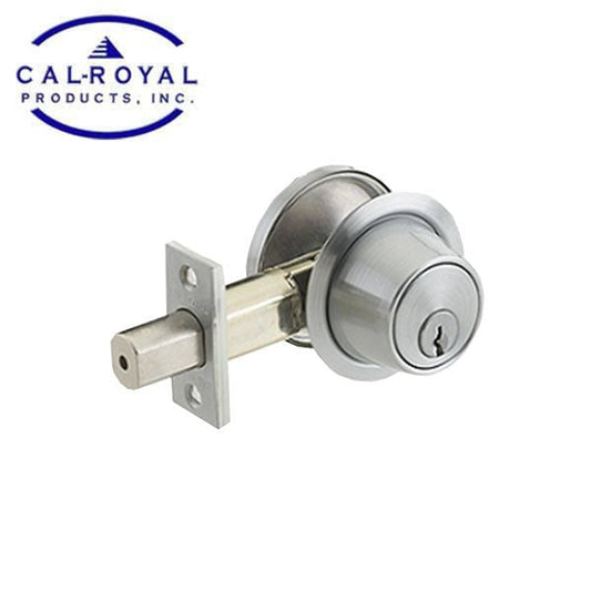 Cal-Royal - CB162 - Heavy Duty Double Cylinder Deadbolt - Satin Chrome - Grade 2