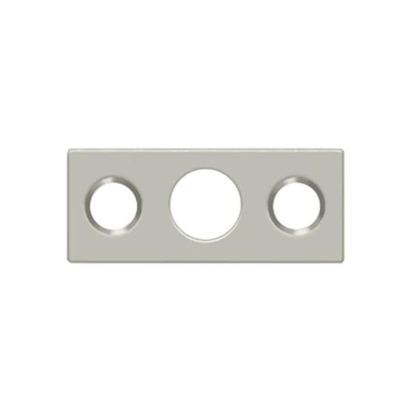 Deltana - Strike Plate For 7" Flush Bolt - Satin Nickel