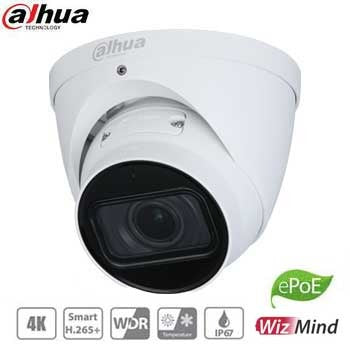 Dahua / IP / 8MP / Eyeball Camera / Motorized Varifocal / 2.7-12mm Lens / Outdoor / WDR / IP67 / IK10 / 50m Smart IR / ePoE / Built-in Microphone / 5 Year Warranty / DH-N85DJ6Z