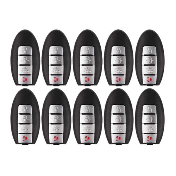 25 x 2013-2019 Nissan Sentra / Versa / Leaf / 4-Button Smart Key / PN: 285E3-3SG0D / CWTWB1U840 (AFTERMARKET) (Bundle of 25)