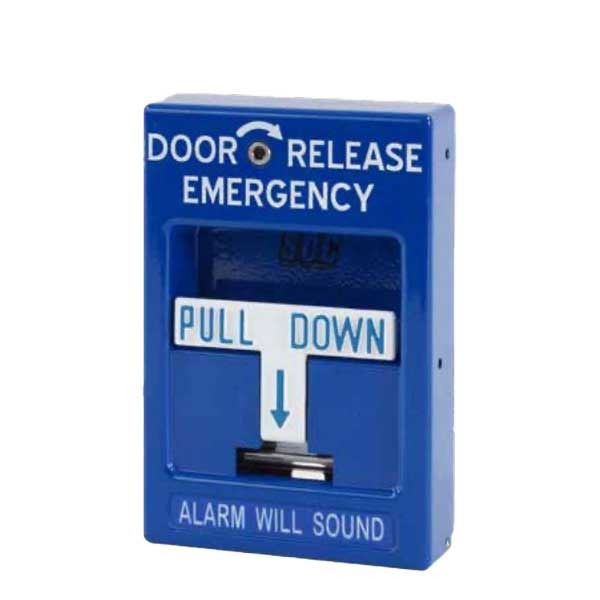 SDC - 492 - Pull Station Emergency Exit Door Release - Blue