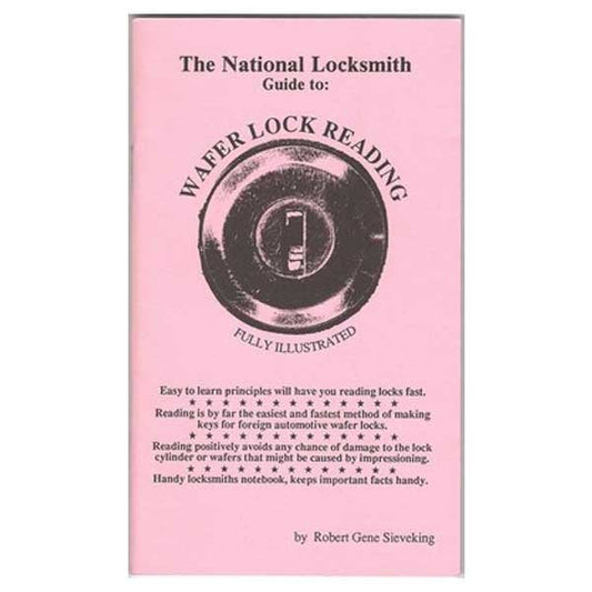 The National Locksmith Guide to Wafer Lock Reading Book - Robert G. Sieveking - Locksmith Course Resource