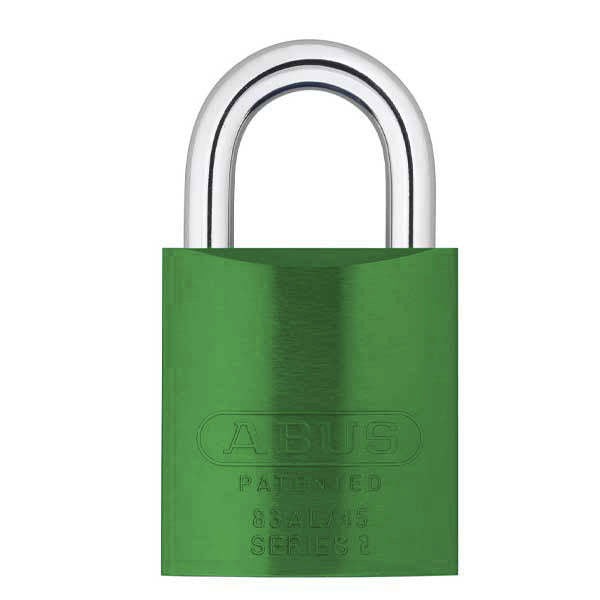 Abus - 83AL/45 - Aluminum Padlock - S2 - Schlage Everest - Zero Bitted - 6 Pin - Green - Rekeyable - 1-3/4" Width