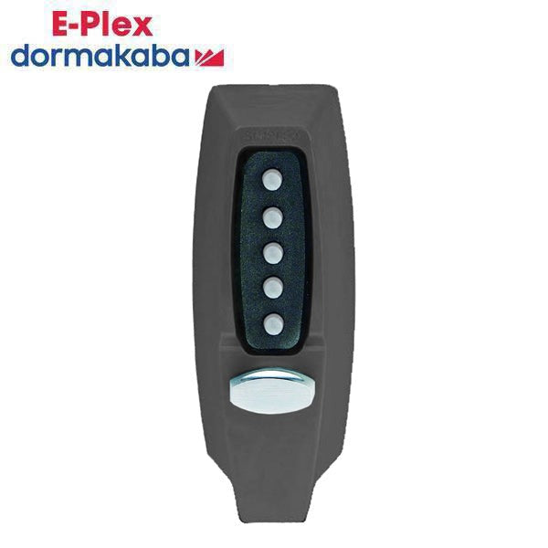 E-Plex - 7108 - Mechanical Push Button Deadbolt Keyless Lock - Thumbturn - Black
