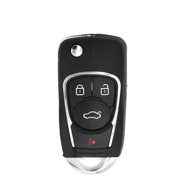 KEYDIY - 4-Button Universal Flip Key w/ Integrated Chip - GM Style (KD-NB22-4)