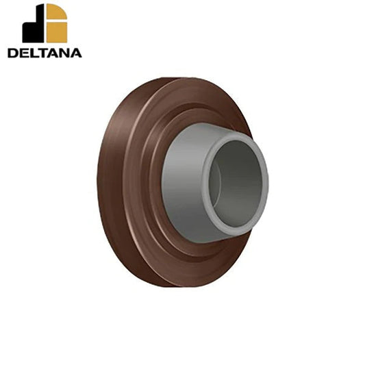 Deltana - 2-3/8" Wall Mount Flush Bumper - Solid Brass