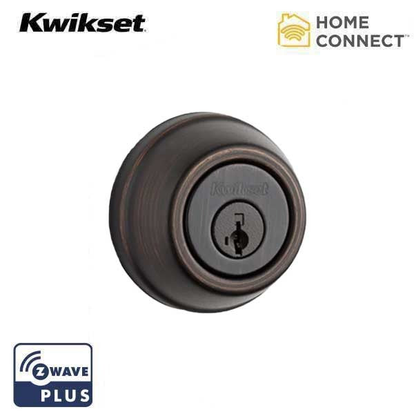 Kwikset - SmartCode 914TRLZ - Electronic Traditional Deadbolt - 11P - Venetian Bronze - Home Connect - Z-Wave - SmartKey Technology
