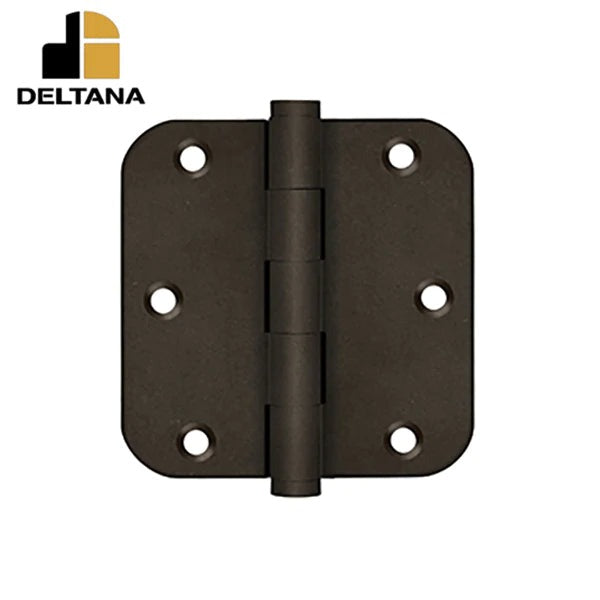 Deltana - 3-1/2" x 3-1/2" x 5/8" Radius Hinge - Optional Finish