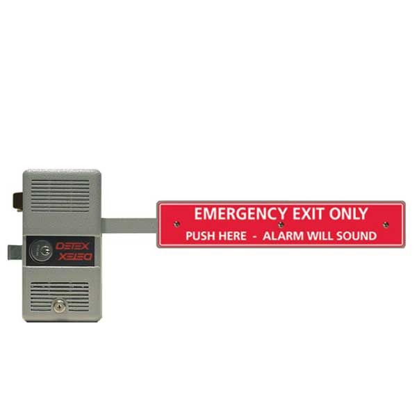 Detex - DTX-ECL-600 - Exit Device - Long Bar - Rugged Dead Bolt - Battery Powered - 9VDC