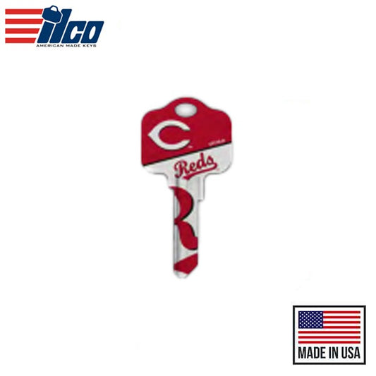 Ilco - MLB TeamKeys - Key Blank - Cincinnati Reds - KW1 (5 Pack)
