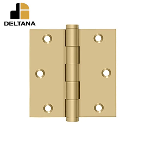 Deltana - 3-1/2" x 3-1/2" Square Hinge - 0.119 Thickness - Optional Finish