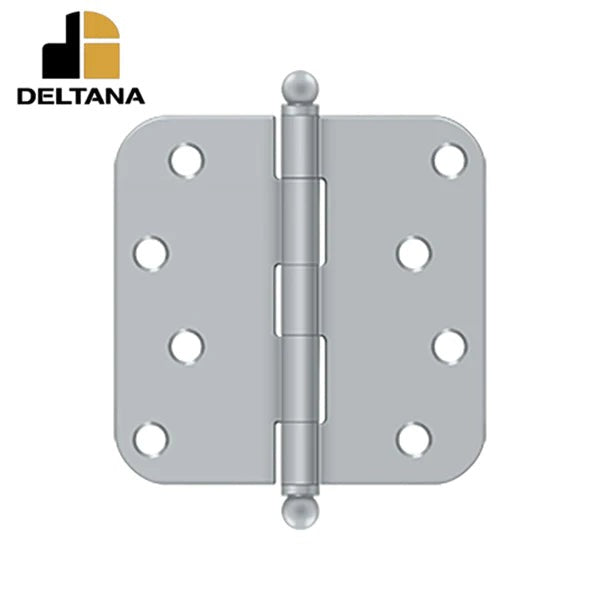 Deltana - 4" x 4" x 5/8" Radius Hinge - w/ Ball Tips - Optional Finish