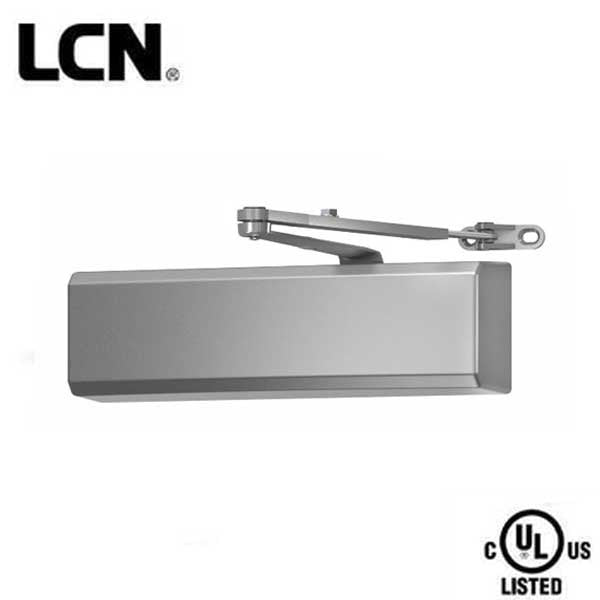LCN - 4050A - Hydraulic Door Closer - Back Check Function - Regular Arm - Adjustable Size 1-6 - Plastic Cover - Fire Rated - Grade 1