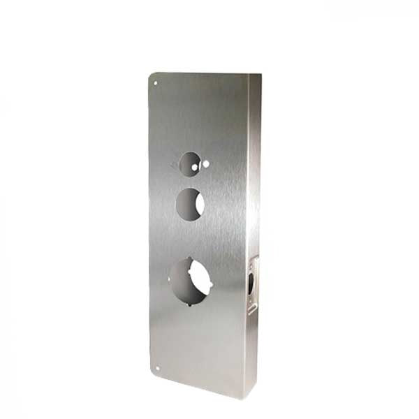 Don-Jo - 15CW - 2 Hole Wrap Around Plate - 15" Height - 2-3/4" Backset - Stainless Steel