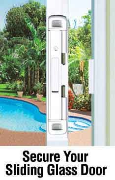 CAL - Double Bolt Lock - Sliding Glass Door Lock - Optional Finish