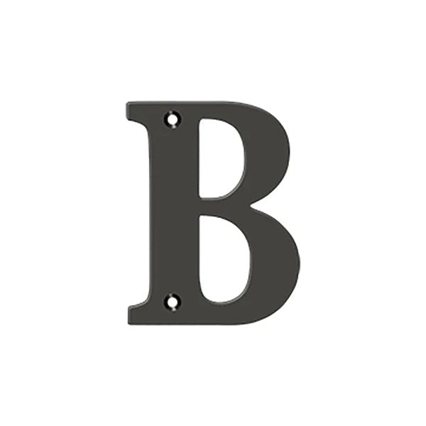 Deltana - 4" Residential Letter B - Optional Finish