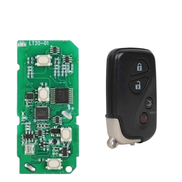 Lonsdor - LT20 01 + 4-Button Universal Smart Remote Smart Key for Toyota & Lexus K518S, K518ISE & KH100+ Switchable Frequency
