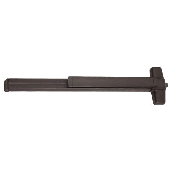 Von Duprin - QEL99EO-3-26D - Rim Exit Device - Quiet Electronic Latch Retraction - Exit Only - Less Trim - Dark Bronze Anodized - Compatible with Metal or Wood Doors