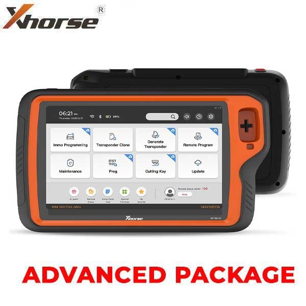 Xhorse - VVDI Key Tool PLUS Tablet - ADVANCED PACKAGE + Toyota / Lexus XD8ASKGL Smart Key Adapter & Bypass Cables + 10 x XSTO01EN XM38 Universal Smart Keys
