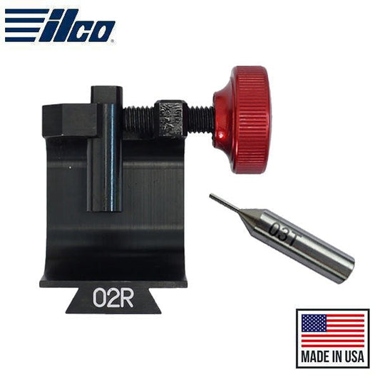 Ilco - Silca - D743275ZB - 02R Clamp & 03T Tracer - for Harley Davidson Tubular Keys - for Futura / Futura Pro