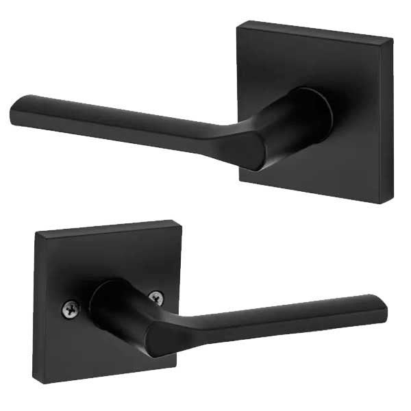 Kwikset - Lisbon Lever Set - Square Rose - Optional Finish - Optional Function - Grade 2