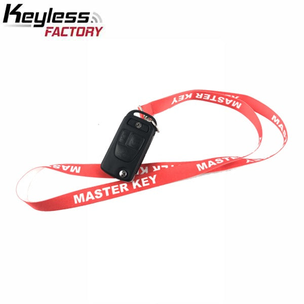 Master Key - Mercedes Cloning 3-Button Flip Key - Copy MB PCF7936 to GMT46 Chip - For MB Remote Key Maker - No Soldering Required