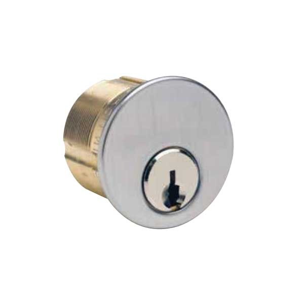 Ilco - 7185 - Mortise Cylinder - 5 Pin - 1 1/8" - Schlage - Standard Cam - KD - 26D - Satin Chrome - Grade 1
