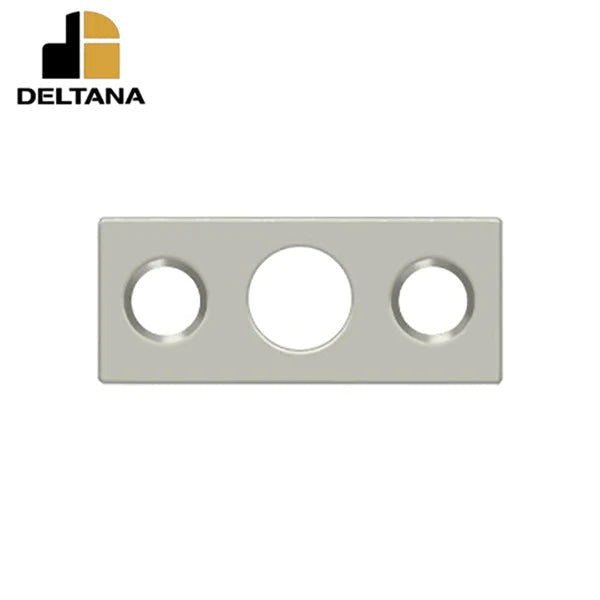 Deltana - Strike Plate For 7" Flush Bolt - Satin Nickel