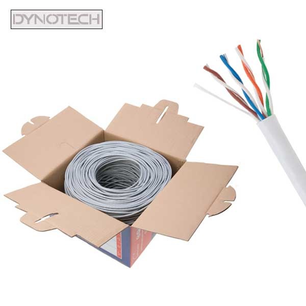 DynoTech - 909885 - Network Cable - Cat5e / CCA - UTP - 1000ft - White