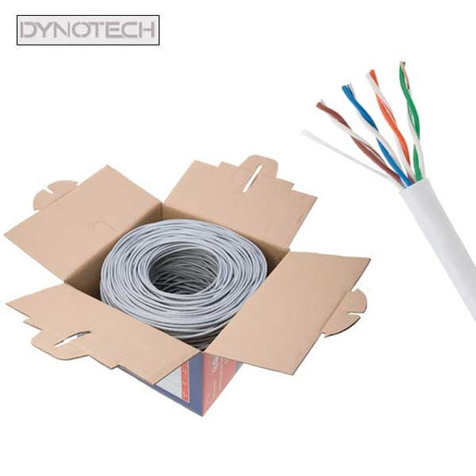 DynoTech - 909885 - Network Cable - Cat5e / CCA - UTP - 1000ft - White