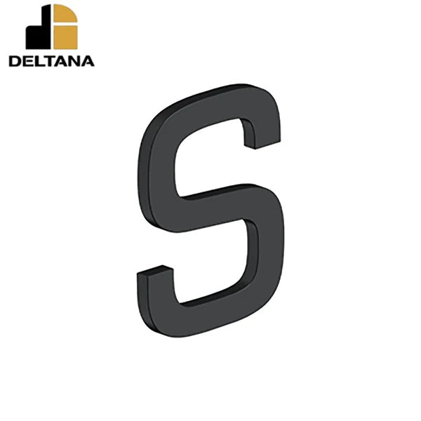 Deltana - 4" Letter S - E Series w/ Risers - Stainless Steel - Optional Finish