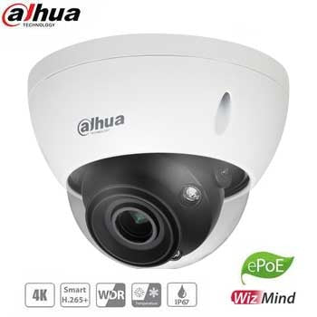 Dahua / IP / 8MP / Dome Camera / Motorized Varifocal / 2.7-12mm Lens / Outdoor / WDR / IP67 / IK10 / 50m IR / ePoE / 5 Year Warranty / DH-N85DL6Z