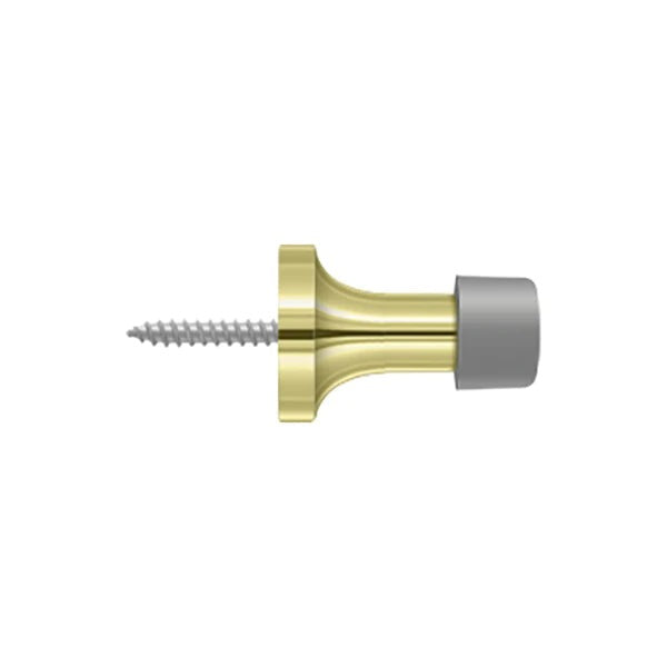 Deltana - 1-3/8" Baseboard Door Bumper - Solid Brass - Optional Finish