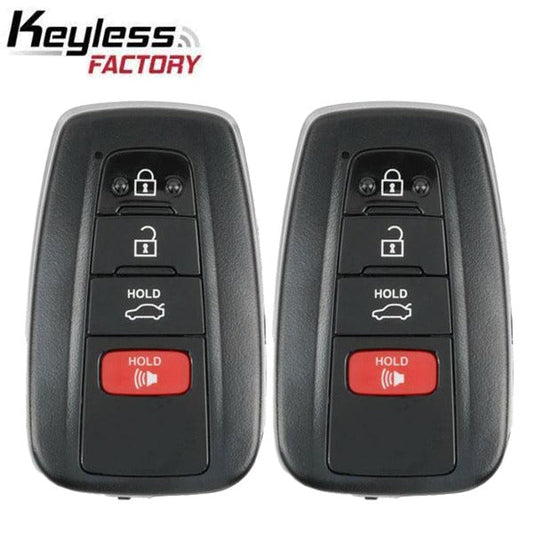 2 x 2019 Toyota Avalon / 4-Button Smart Key / HYQ14FBE / 0410 (AFTERMARKET) (Pack Of 2)
