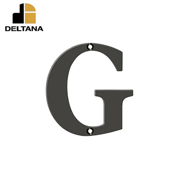 Deltana - 4" Residential Letter G - Optional Finish
