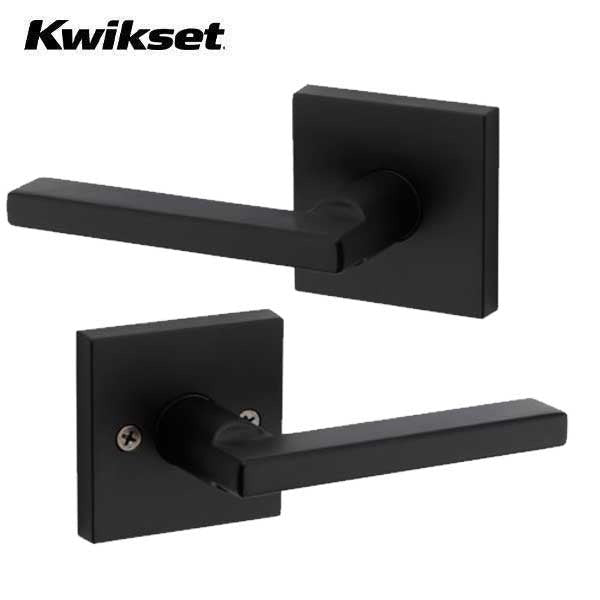 Kwikset - Halifax Lever Set - Square Rose - Optional Function - Optional Finish - Grade 2