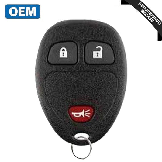 2005-2011 GM / 3-Button Keyless Entry Remote / PN: 15777636 / KOBGT04A (OEM Recase)