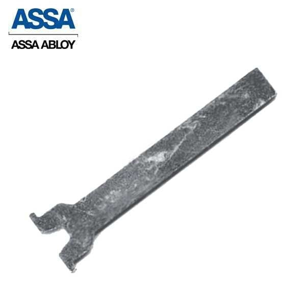 ASSA - Maximum+ - Rim Cylinder - Horizontal Tail Piece - 1-1/8" - 626 - Satin Chrome