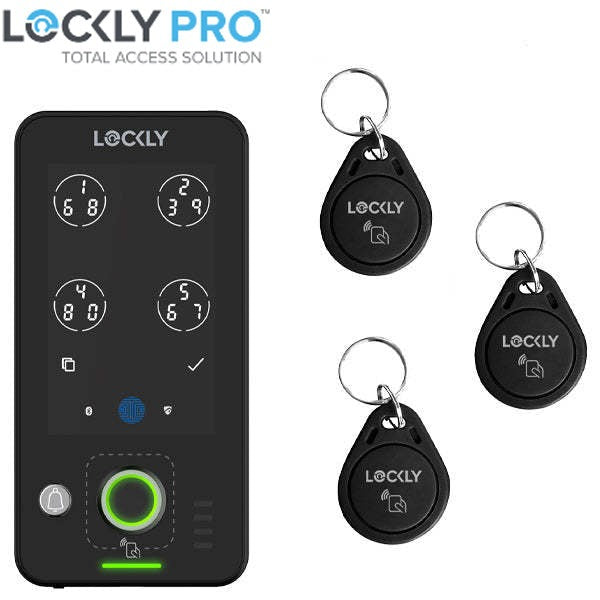 Lockly Guard INGRESS 302WA - Doorbell Smart Access Control - Fingerprint Reader - Wi-Fi-Bluetooth App Controlled - RFID - Matte Black