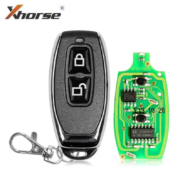 Xhorse - 2-Button Garage Door Remote Blank - Black Finish (Wired) (XHS-XKXH05EN)