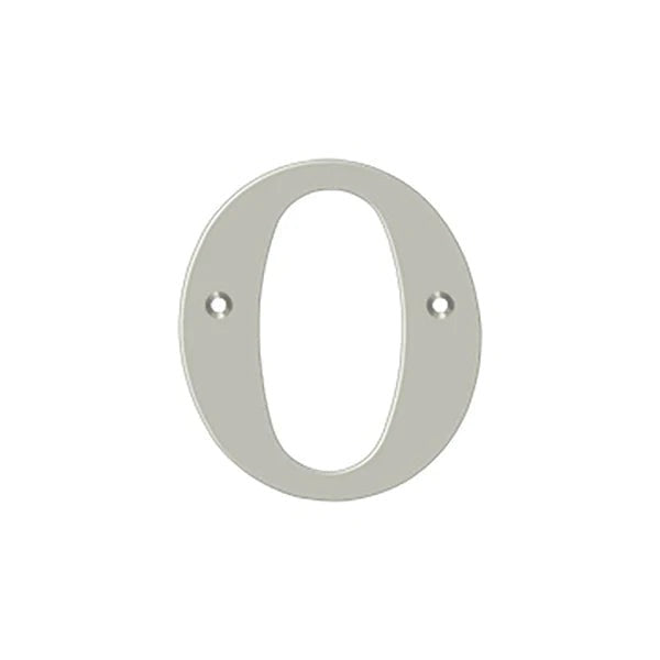Deltana - 4" Residential Letter O - Brushed Nickel