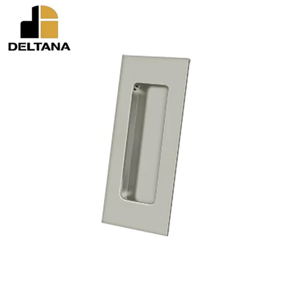 Deltana - Flush Pull - Rectangular - Heavy Duty - 4" x 1-7/8" x 7/16" - Solid Brass - Optional Finish
