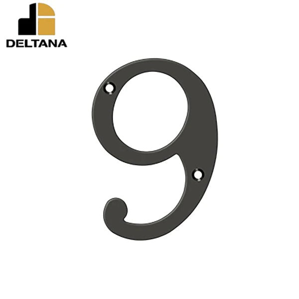 Deltana - 6" Numbers - Solid Brass - Optional Finish