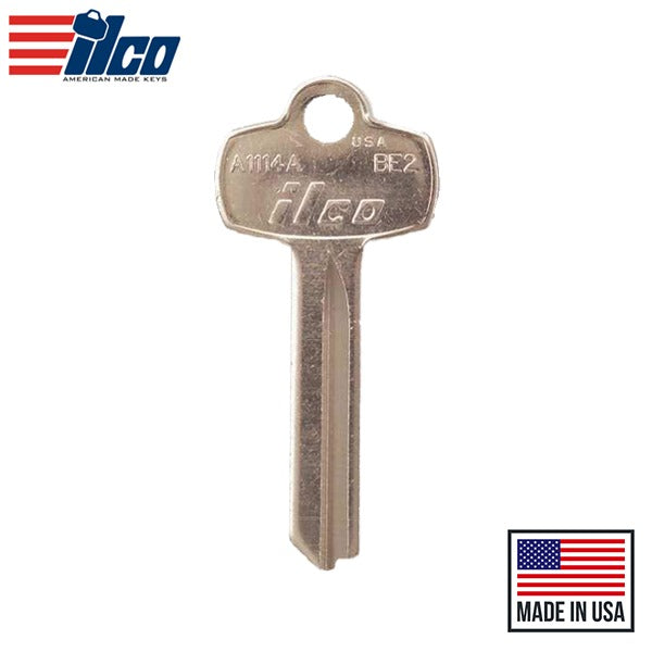Ilco - A1114A-BE2 BEST A Key Blank - 6 Pin or Disc