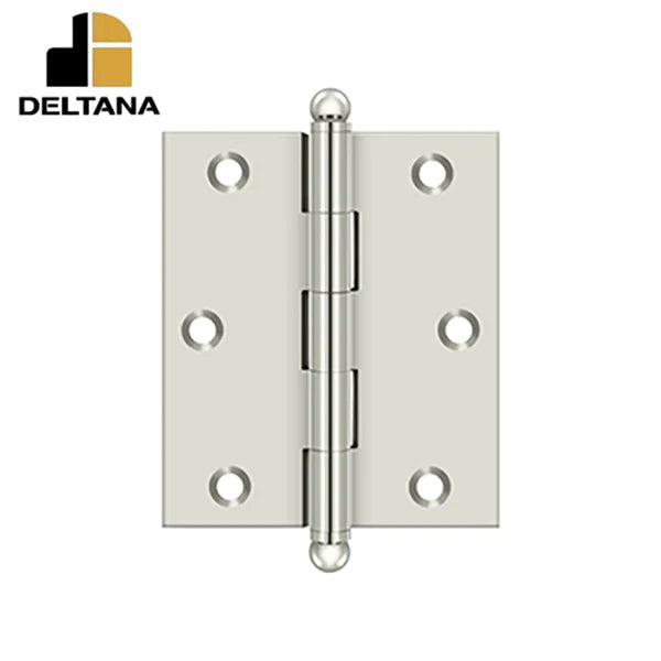 Deltana - 3" x 2-1/2" Hinge - w/ Ball Tips - Optional Finish