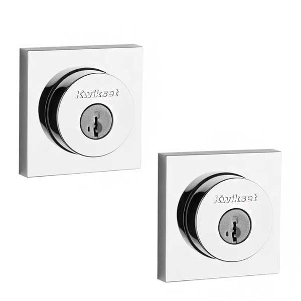 Kwikset - 159HFL - Halifax Deadbolt - Double Cylinder - Square Rose - Optional Finish - SmartKey Technology - Grade 2
