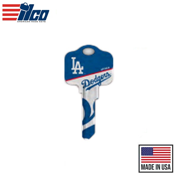 Ilco - MLB TeamKeys - Key Blank - Los Angeles Dodgers - SC1 (5 Pack)